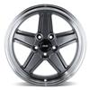 1979-93 Mustang SVE 5 Lug S89 Wheel Kit - 17x8/9  - Gunmetal