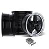 1979-93 Mustang SVE 5 Lug S89 Wheel Kit - 17x8  - Black