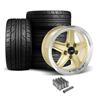 1979-93 Mustang SVE 5 Lug S89 Wheel & Nitto Tire Kit  - 17x8/9 - Gold