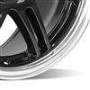 1979-93 Mustang SVE 4 Lug Anniversary Wheel - 17x9  - Black W/ Machined Lip