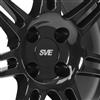 1979-93 Mustang SVE 4 Lug Anniversary Wheel - 17x9  - Black W/ Machined Lip