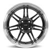 1979-93 Mustang SVE 4 Lug Anniversary Wheel & Nitto Tire Kit  - 17x9/10 - Black W/ Machined Lip