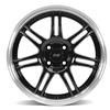 1979-93 Mustang SVE 4 Lug Anniversary Wheel & Nitto Tire Kit  - 17x9/10 - Black W/ Machined Lip