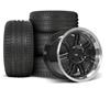 1979-93 Mustang SVE 4 Lug Anniversary Wheel & Sumitomo Tire Kit  - 17x9/10 - Black W/ Machined Lip