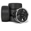 1979-93 Mustang SVE 4 Lug Anniversary Wheel & Sumitomo Tire Kit  - 17x9 - Black W/ Machined Lip