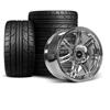 1979-93 Mustang SVE 4 Lug Anniversary Wheel & Nitto Tire Kit  - 17x9 - Chrome