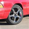 1979-93 Mustang SVE 4 Lug Cobra R Wheel Kit - 17x8/10  - Chrome 
