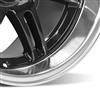 1979-93 Mustang SVE 4 Lug Anniversary Wheel - 17x10 Deep Dish   - Black W/ Machined Lip
