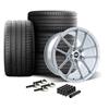 2024-26 Mustang SVE DHP1 Forged Wheel & Michelin Sport 4S Tire Kit  - 19x10.5/11 - Silver Dark Horse