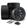 2024-26 Mustang SVE DHP1 Wheel & Nitto NT05 Tire Kit - 19x10/11  - Titanium Graphite