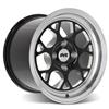 1979-93 Mustang SVE 4 Lug Drag Comp Wheel & Tire Kit - 17x4.5 & 15x10  - Gloss Black - M/T Tires