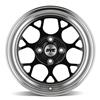 1979-93 Mustang SVE 4 Lug Drag Comp Wheel & Tire Kit - 17x4.5 & 15x10  - Gloss Black - M/T Tires