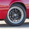 1979-93 Mustang SVE 4 Lug Drag Comp Wheel & Tire Kit - 17x4.5 & 15x10  - Gloss Black - M/T Tires