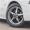 1994-04 Mustang SVE Drag "Classic" Wheel Kit - 17x4.5 / 15x10  - Dark Stainless