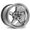 2005-10 Mustang SVE Drag "Classic" Wheel & Tire Kit  - 15x3.75 /10 - Dark Stainless 