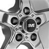 2005-10 Mustang SVE Drag "Classic" Wheel & Tire Kit  - 15x3.75 /10 - Dark Stainless 