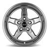 2005-10 Mustang SVE Drag "Classic" Wheel & Tire Kit  - 15x3.75 /10 - Dark Stainless 