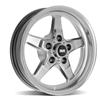 1994-04 Mustang SVE Drag "Classic" Wheel & Tire Kit  - 15x3.75 /10  - Dark Stainless 