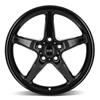 2005-14 Mustang SVE Drag "Classic" Wheel & Tire Kit - 17x4.5 / 15x10  - Gloss Black  M/T ET Street / Sportsman SR