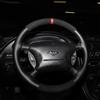 1994-98 Mustang SVE FR500 Style Steering Wheel  - Black Micro Suede W/ Red Reference Stripe 