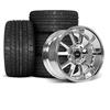 1994-04 Mustang SVE FR500 Wheel & M/T Tire Kit  - 17x9/10.5 - Chrome