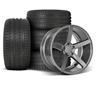 1994-04 Mustang SVE NVX Wheel & Sumitomo Tire Kit - 18x9/10 - Gloss Graphite