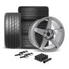 2015-2023 Mustang SVE R355 Wheel & Firestone Tire Kit - 19x10 - Titanium Gray