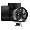 2005-14 Mustang SVE R355 Wheel & Nitto NT05 Tire Kit - 19x10/11 - Gloss Black