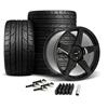 2015-23 Mustang SVE R355 Wheel & Nitto NT555 G2 Tire Kit - 19x10/11 - Gloss Black
