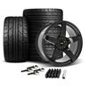 2015-23 Mustang SVE R355 Wheel & Nitto Tire Kit - 19x10 - Gloss Black