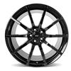 2024 Mustang SVE S350 Wheel & Nitto Tire Kit - 20x10 - Staggered Tires - Gloss Black