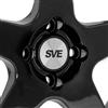 Mustang SVE Saleen SC Style Wheel - 17X8 - Black w/Machined Lip | 79-93