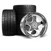 1979-93 Mustang SVE 4 Lug SC Wheel & Nitto Tire Kit - 17x8/10 - Chrome