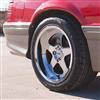 1979-93 Mustang SVE 4 Lug SC Wheel & Sumitomo Tire Kit - 17x8/10 - Chrome