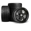 1979-93 Mustang SVE 4 Lug SC Wheel & Nitto Tire Kit  - 17x8/10 - Gloss Black