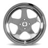 1979-93 Mustang SVE 4 Lug SC Wheel & Nitto Tire Kit - 17x8/9 - Chrome
