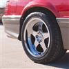 1979-93 Mustang SVE 4 Lug SC Wheel & Nitto Tire Kit - 17x8/9 - Chrome