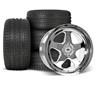 1979-93 Mustang SVE 4 Lug SC Wheel & Sumitomo Tire Kit - 17x8/9 - Chrome