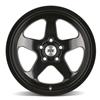 1979-93 Mustang SVE 4 Lug SC Wheel & Nitto Tire Kit - 17x8/9 - Gloss Black