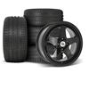 1979-93 Mustang SVE 4 Lug SC Wheel & Sumitomo Tire Kit  - 17x8/9 - Gloss Black