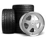 1979-93 Mustang SVE 4 Lug SC Wheel & Nitto Tire Kit - 17x8/9 - Silver