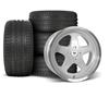 1979-93 Mustang SVE 4 Lug SC Wheel & Sumitomo Tire Kit - 17x8/9 - Silver