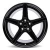 1994-04 Mustang SVE Saleen Style Wheel & Tire Kit - 18x9/10  - Black - NT555 G2 Tires