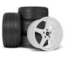 1994-04 Mustang SVE Saleen Style Wheel & Tire Kit - 18x9  - White - HTR Z5 Tires