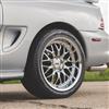 1994-04 Mustang SVE Series 3 Wheel & Nitto Tire Kit - 18x9/10 - Chrome