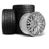 1994-04 Mustang SVE Series 3 Wheel & Nitto Tire Kit - 18x9/10 - Chrome