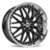 2015-23 Mustang SVE Series 3 Wheel & Nitto Tire Kit - 20x8.5/10 - Gloss Black