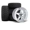 1994-04 Mustang SVE Series 4 Wheel & Kenda Tire Kit - 18x9/10  - Gloss Silver