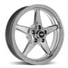 2005-14 Mustang SVE Drag "Classic" Wheel & M/T Tire Kit - 17x4.5 / 15x10 - Dark Stainless 