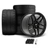 2005-14 Mustang SVE X500 Wheel & Nitto NT05 Tire Kit - 19x10/11  - Gloss Black